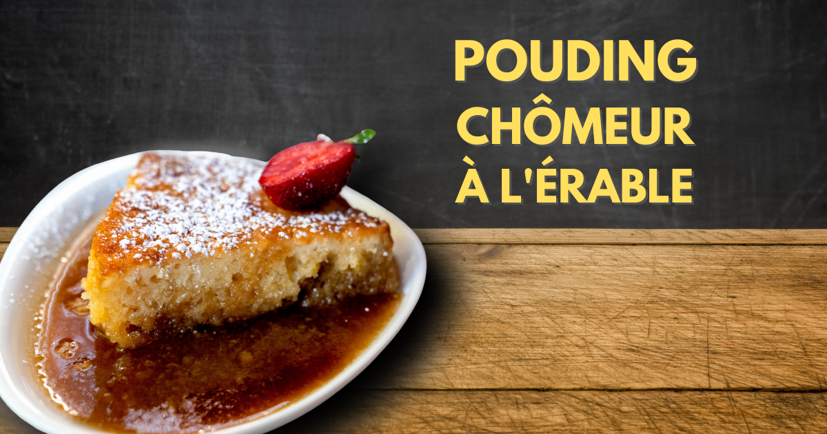 Pouding chômeur à l'érable sans gluten et sans produits laitiers