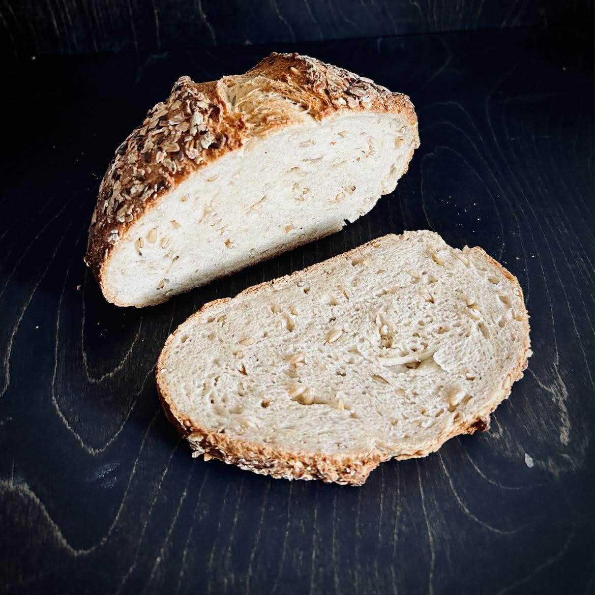 Miche à l'avoine au levain