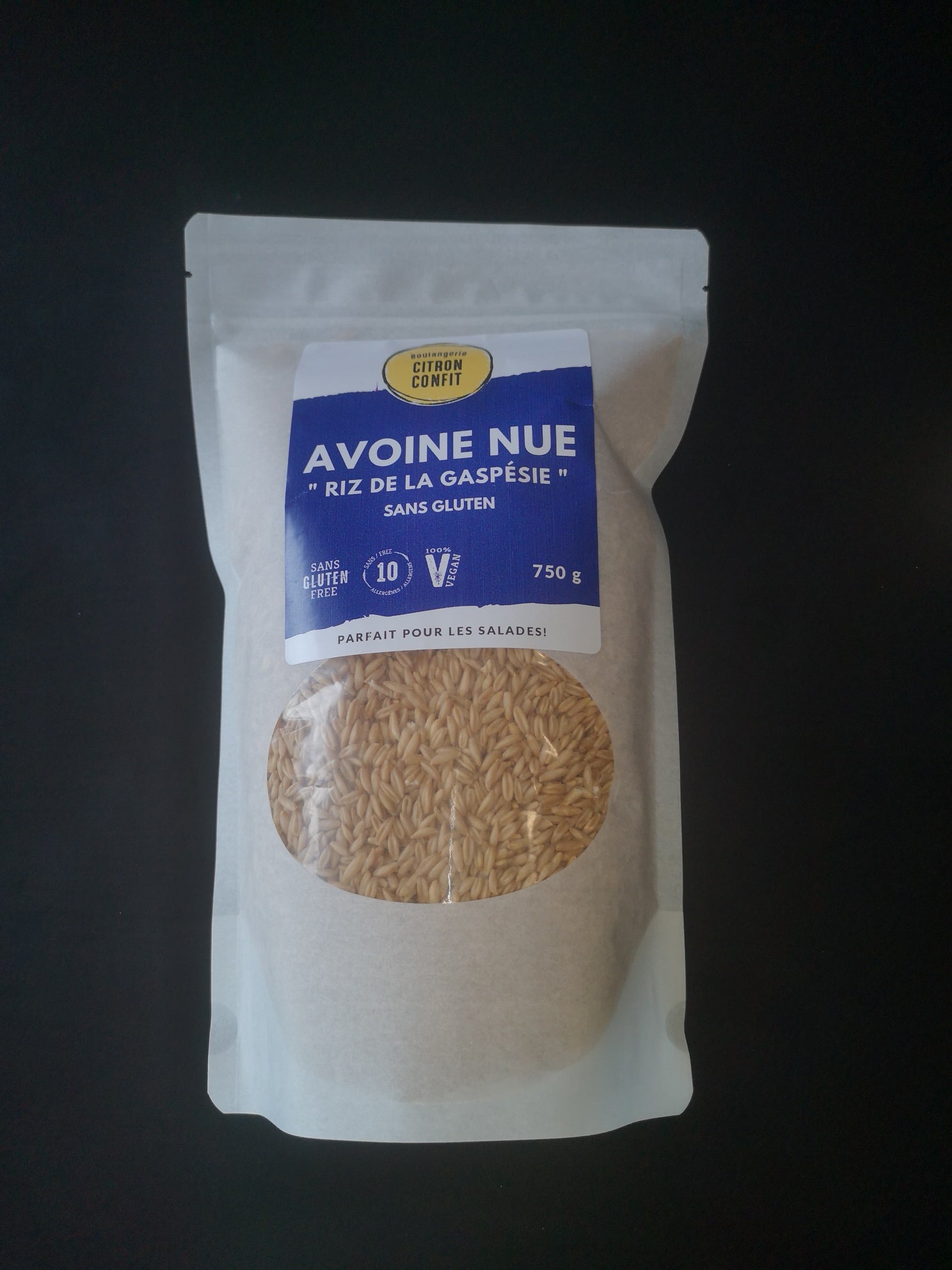 Avoine nue (riz de la Gaspésie) - Boulangerie Citron Confit